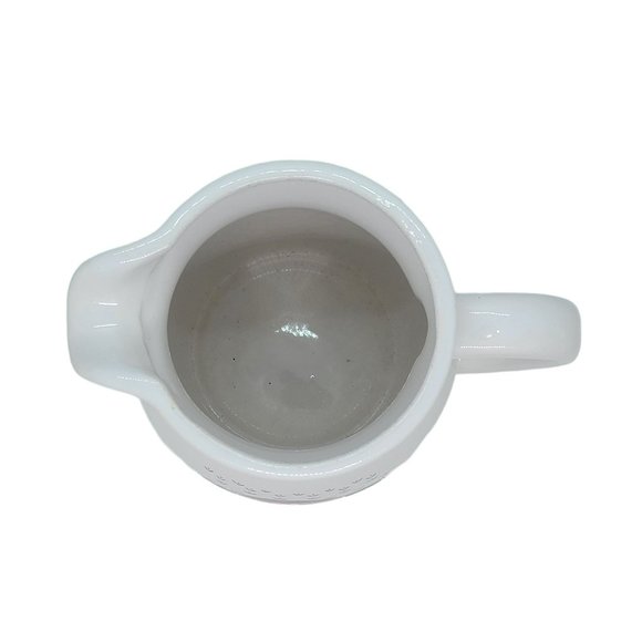 Rare Pottery Pitcher Water Jug hand made field landscape with two ducks Creme - Picture 6 of 7